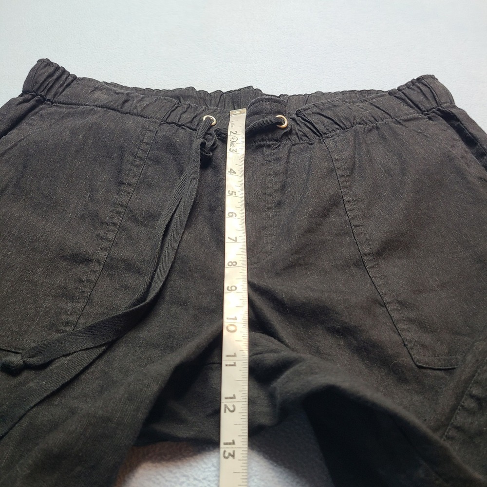 KUT from the Kloth Linen Blend Pants Womens XL Black Excellent Wide Leg - Picture 3 of 8